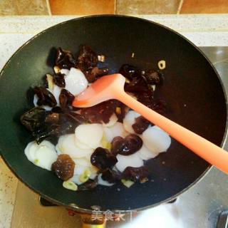 Stir-fried Yam Fungus recipe