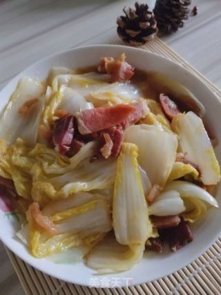 Stir-fried Cabbage with Ham recipe