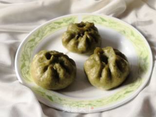 Horseshoe Buns with Spinach and Minced Meat recipe