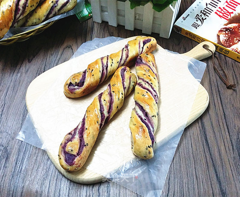 【jiangsu】black Sesame and Purple French Fries recipe