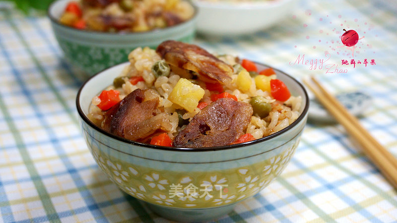 Assorted Sausage Braised Rice recipe