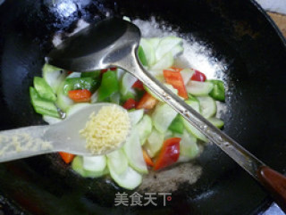 Double Pepper Stir-fried Night Blossom recipe