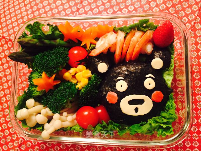 #巴黎春游赏樱# of Kumamoto Bear Bento recipe