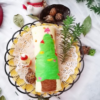 Christmas Tree Cake Roll recipe