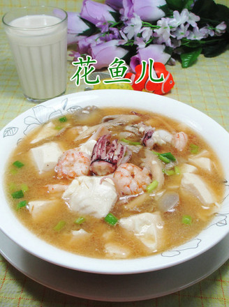 Seafood Xiuzhen Mushroom Tofu recipe