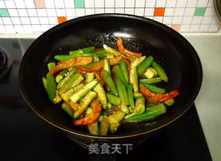 Fried Okra with Dried Shrimp recipe