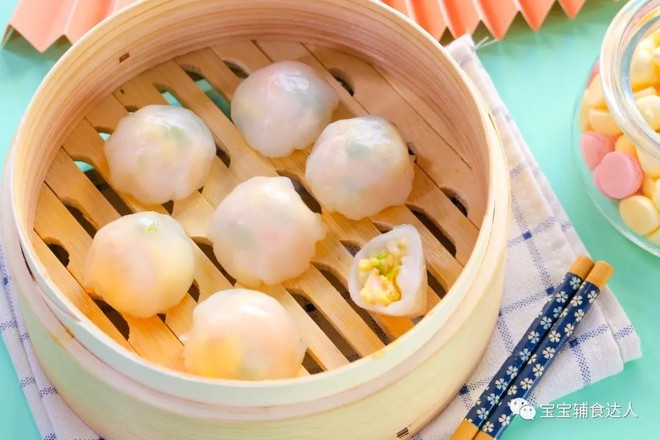 Crystal Shrimp Ball Baby Food Supplement Recipe