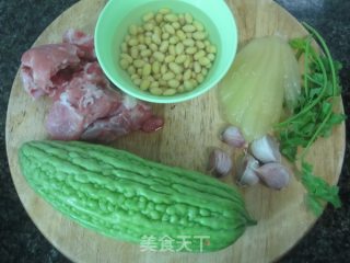 Soy Bean Bitter Gourd Soup recipe