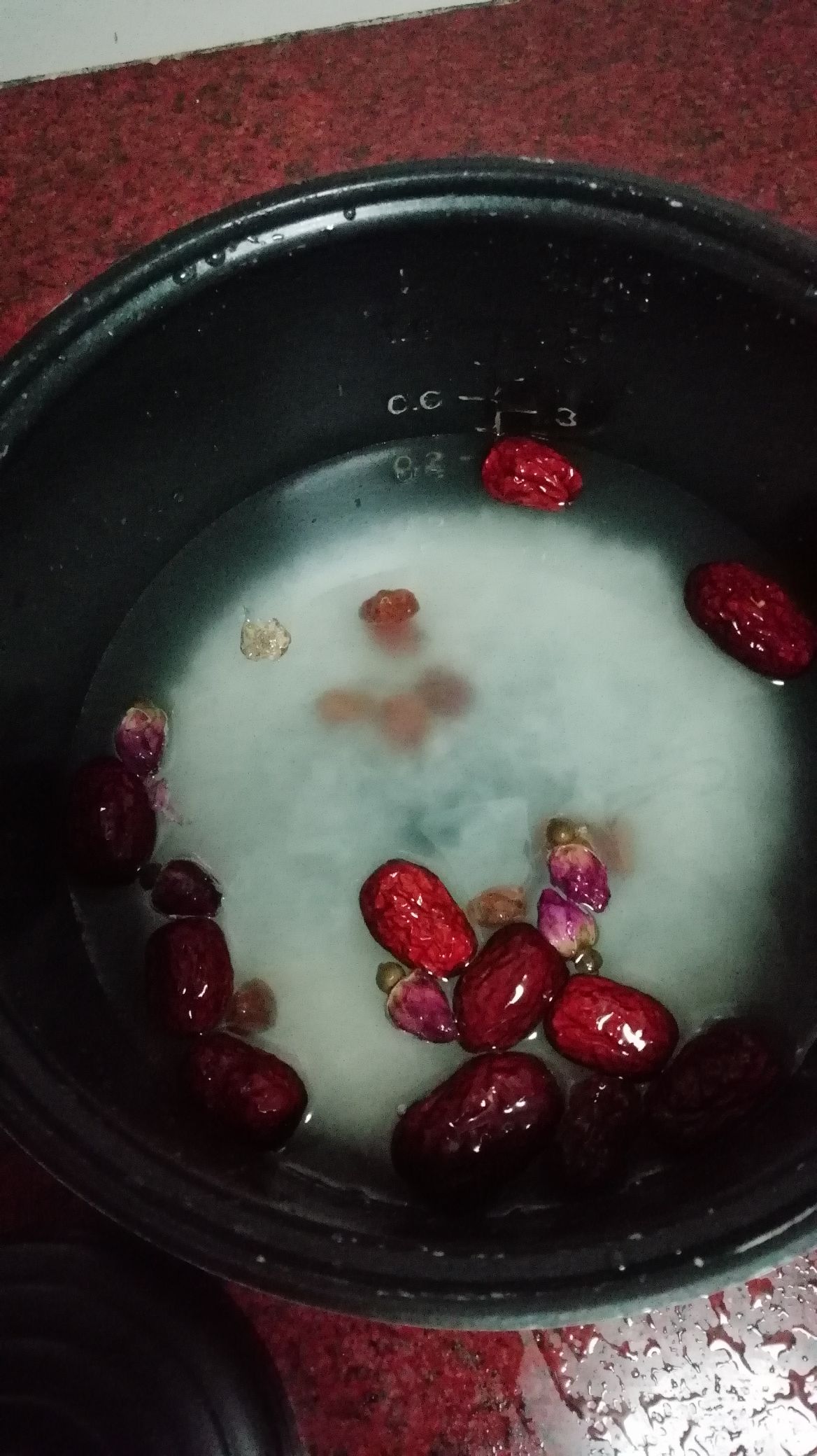 Sweet Congee with Roses recipe