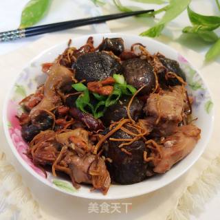 Steamed Chicken with Mushrooms recipe