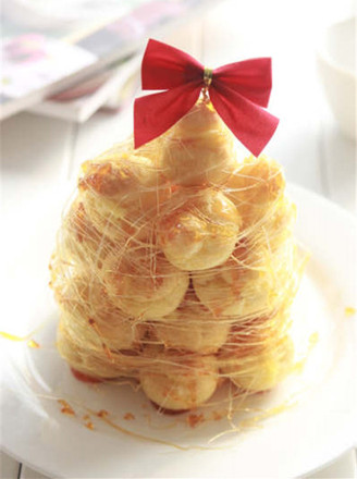 Caramel Golden Puff Tower recipe