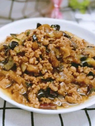 Fried Eggplant with Minced Meat