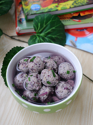 Okara Purple Potato Meatballs recipe