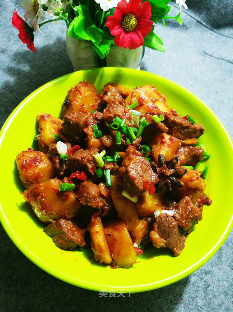 Spicy Beef Roasted Potatoes recipe