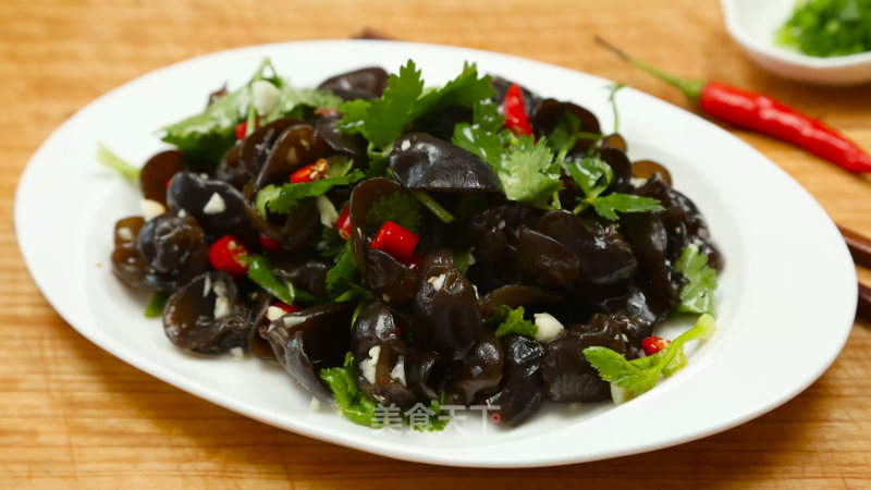 Cold Fungus with Homemade Chili Oil recipe