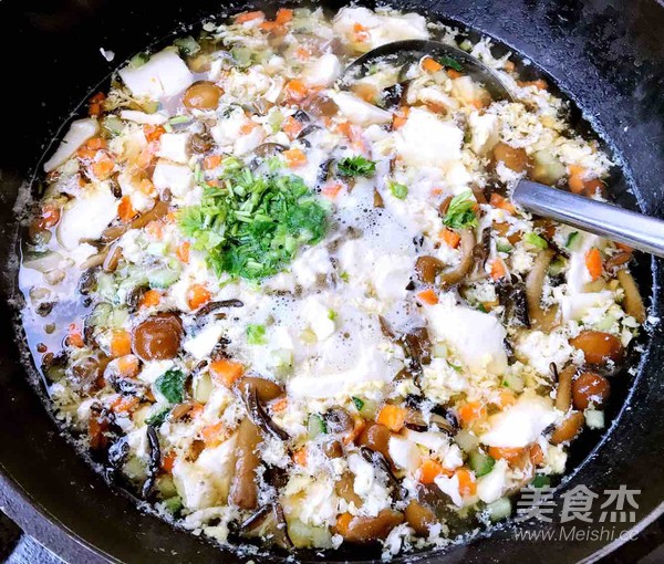 Seasonal Vegetable Tofu Brain recipe