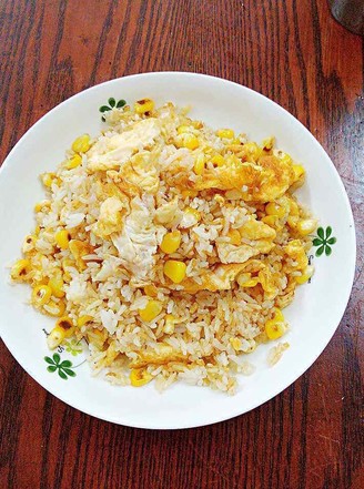 Fried Rice with Egg and Corn recipe