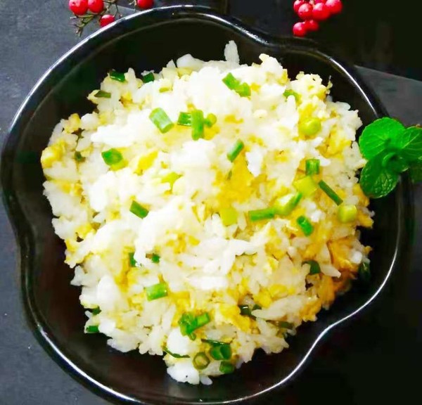 Scallion Egg Fried Rice recipe