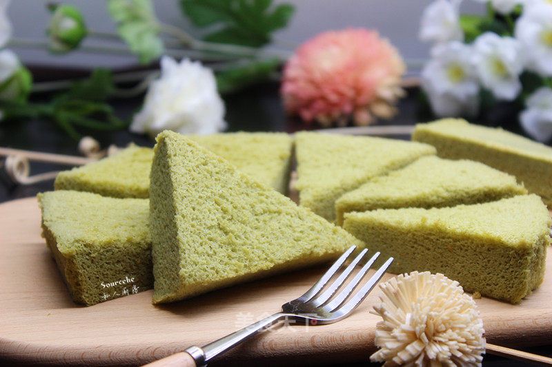 #aca Fourth Session Baking Contest# Making An Erotic Matcha Chiffon Cake recipe