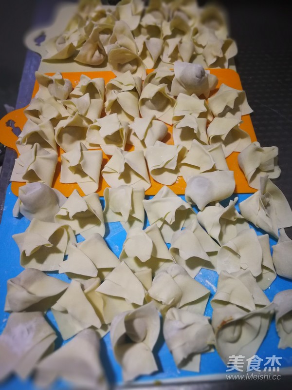 Wonton with Pork and Green Onion Stuffing recipe