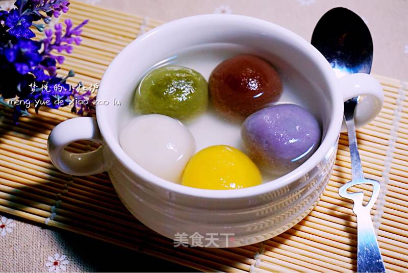 Five-color Glutinous Rice Balls recipe