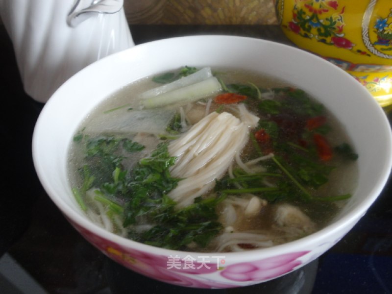 Enoki Mushroom and Winter Melon Soup recipe