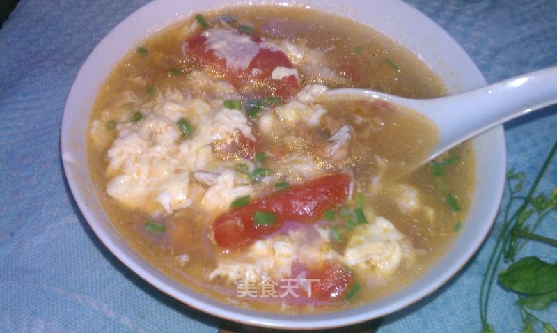 Tomato Meat and Egg Soup recipe