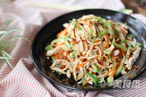 Spicy Chicken Shredded with Cold recipe