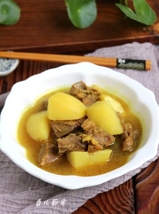 Curry Beef Potato Soup recipe