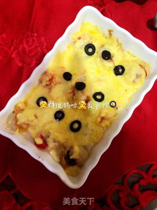 Xiangrui Mummy Food Controls Twelfth Lunar 29th, Milky Mozzarella Baked Seafood recipe