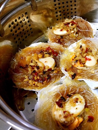 Steamed Scallops with Garlic Vermicelli recipe