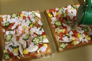 Antarctic Krill Toast Pizza recipe