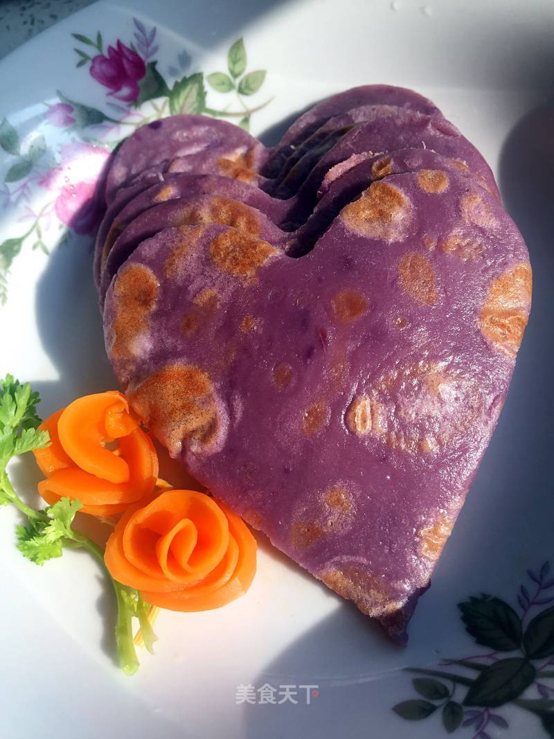 Purple Potato Egg Cake recipe
