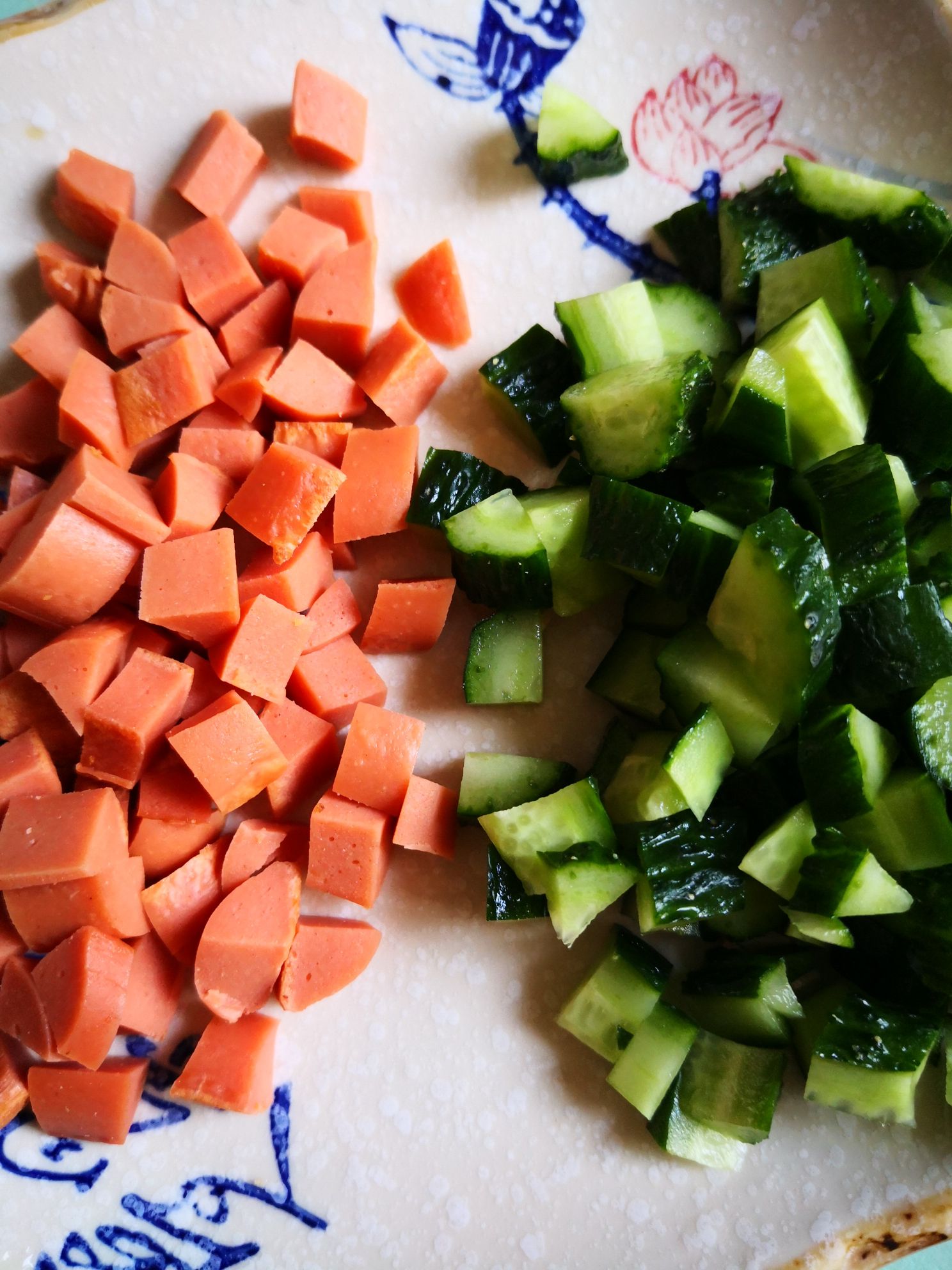 Beef Sausage and Cucumber Porridge recipe