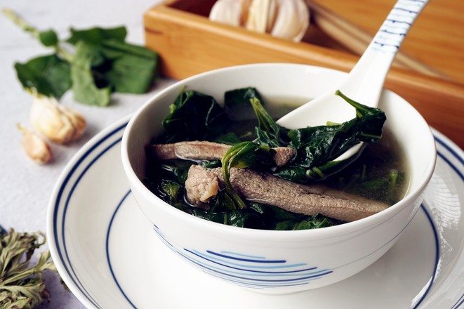 Wolfberry Leaf Pork Liver Lean Pork Soup recipe