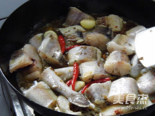 Braised Mentai Fish with Pickled Peppers recipe