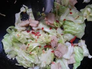 Shredded Cabbage Fried Pork recipe