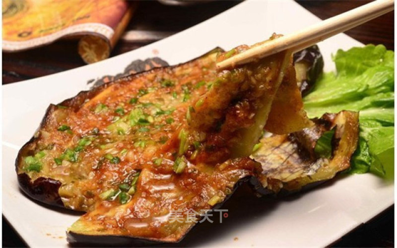 #aca Baking Star Contest# Roasted Eggplant with Minced Meat and Bean Crisp recipe