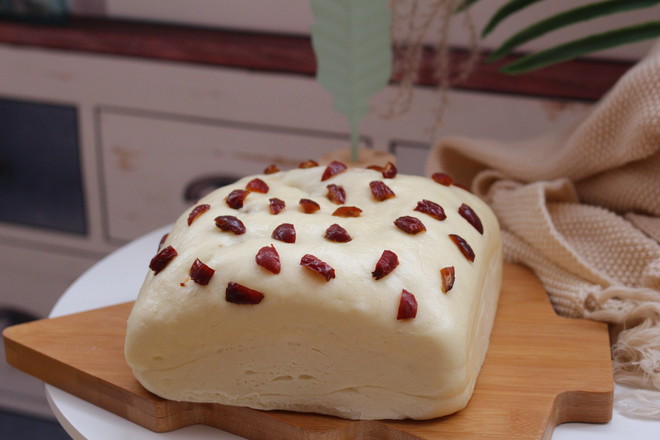 Steamed Red Bean Cake with Milk recipe