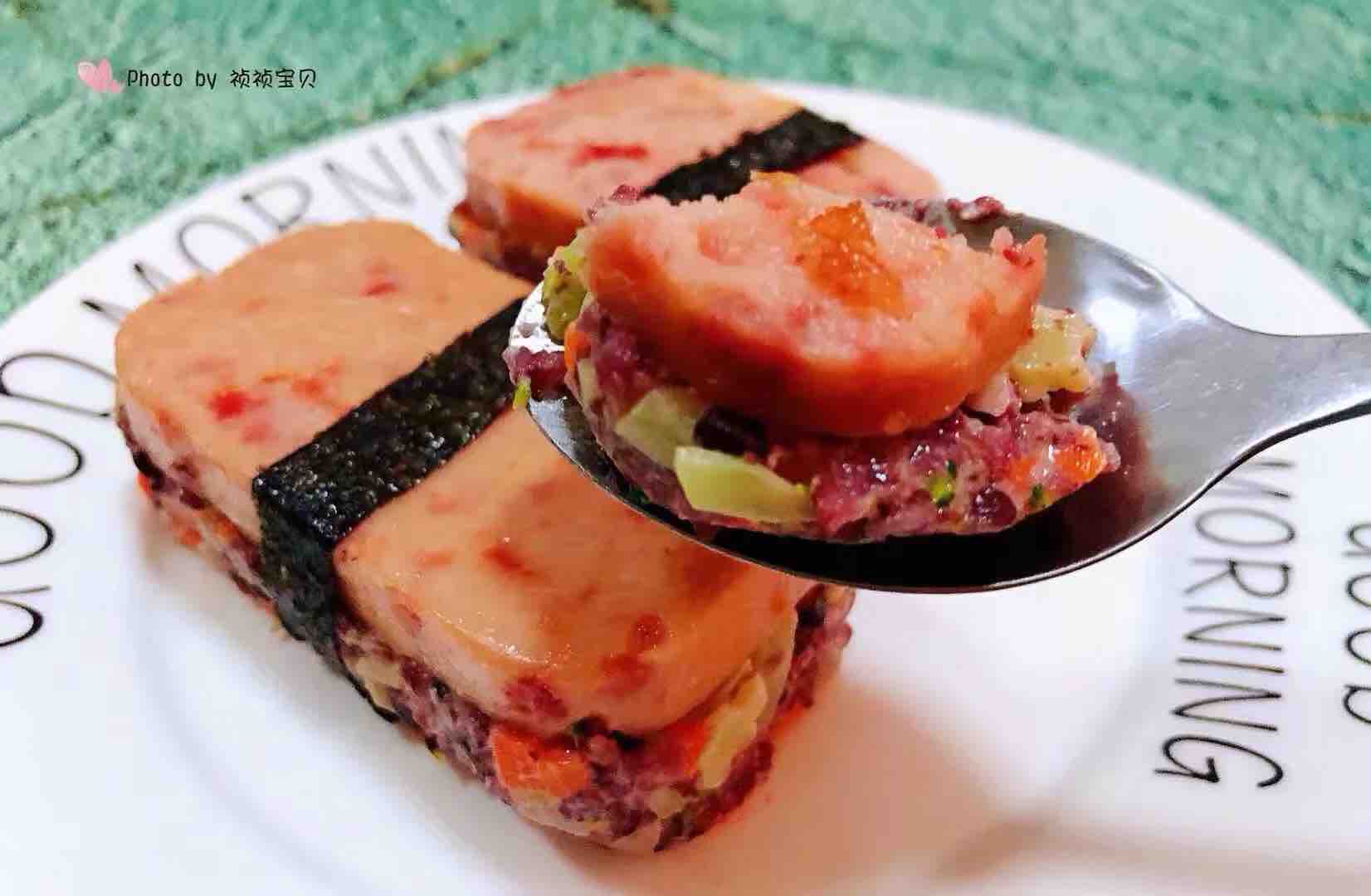 Luncheon Meat with Seasonal Vegetables Shuangmibao recipe
