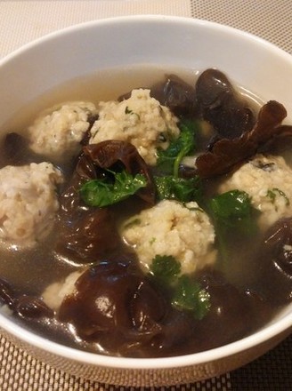 Black Fungus Fish Ball Soup recipe