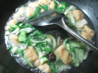 Duck Bone Oil, Tofu and Vegetable Soup recipe