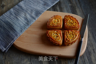 #新良第一节烤大赛# Delicious Jinsha Custard Cantonese Mooncakes recipe