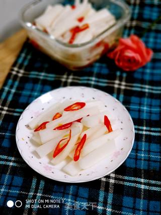 Sweet and Sour Crispy Radish recipe