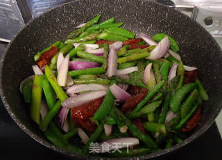 Stir-fried Vegetables with Sausage recipe