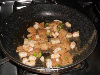 Braised Jade Tofu with Bamboo Fungus and Shrimp recipe