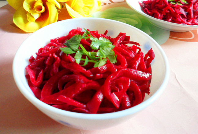 Seasoned Carmine Radish recipe