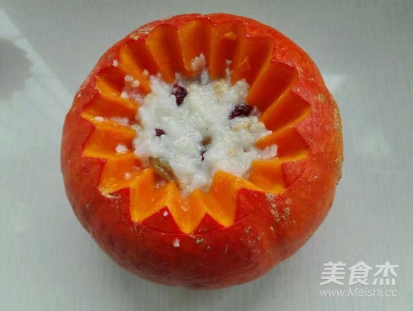 Pumpkin Cup Glutinous Rice recipe