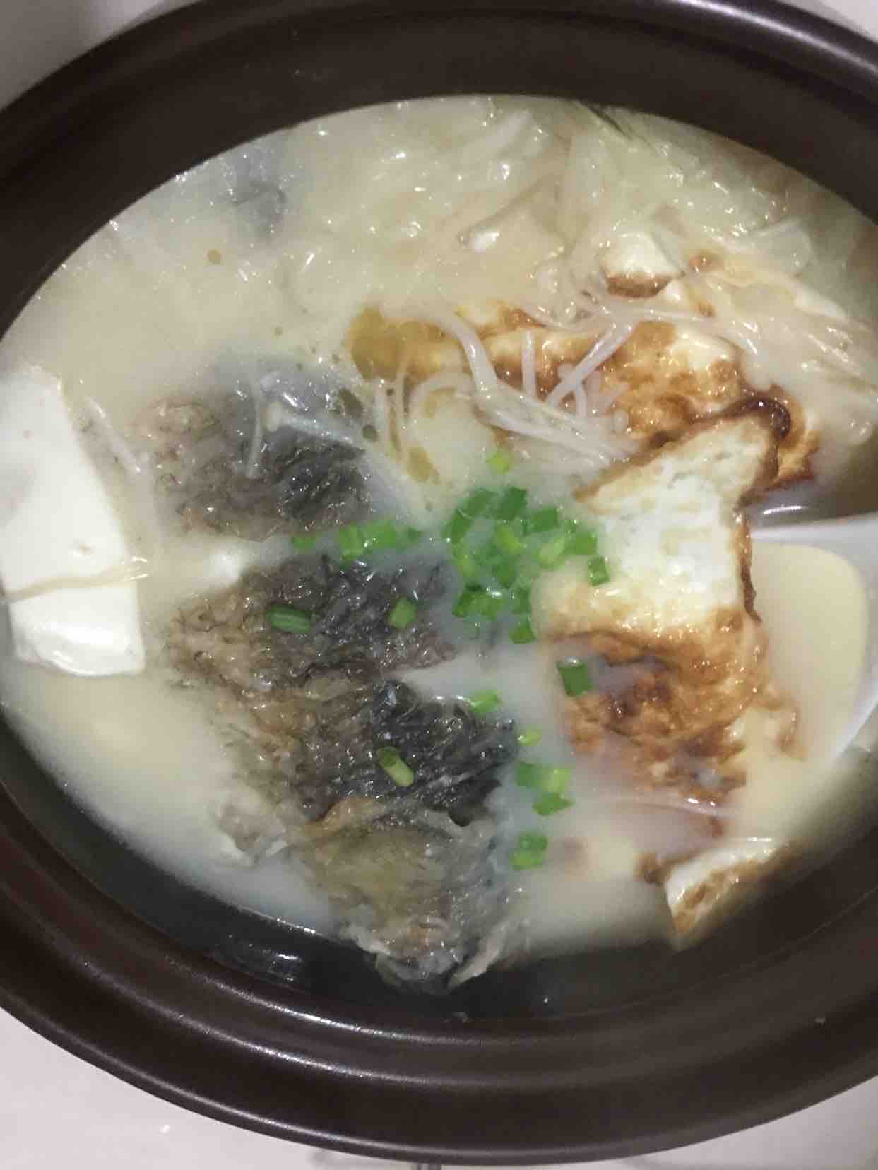 Milky White Crucian Fish Soup
