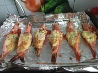 Baked Prawns with Cheese recipe
